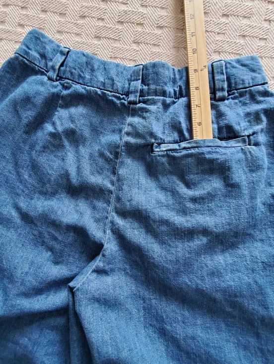 Old Navy Extra High-Rise Wide Leg Jeans Adjustable Waist SZ 8 - Picture 7 of 13